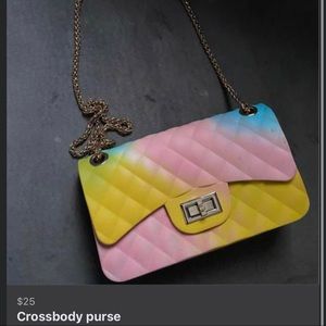 Colorful crossbody purse